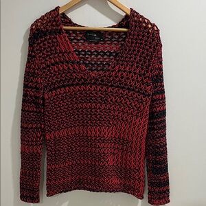 NWOT 1-01 Babaton Women’s Sweater XS Chunky Open Knit Cotton Blend Oversized